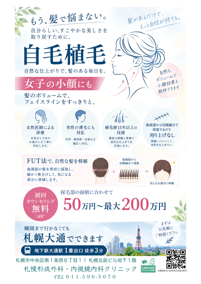 自毛植毛ポスター画像